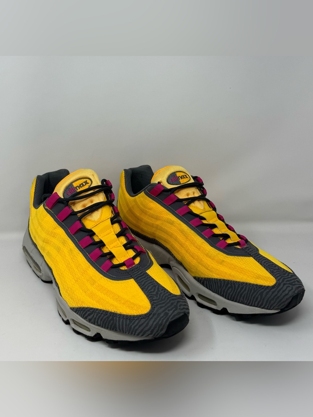 Nike Air Max 95 Premium Tape Laser Orange Zebra Men's Size 14 (599425-860)